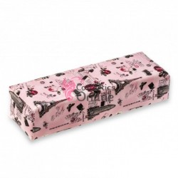 Suport de mana din piele ecologica model FQ003BB Roz cu model Paris